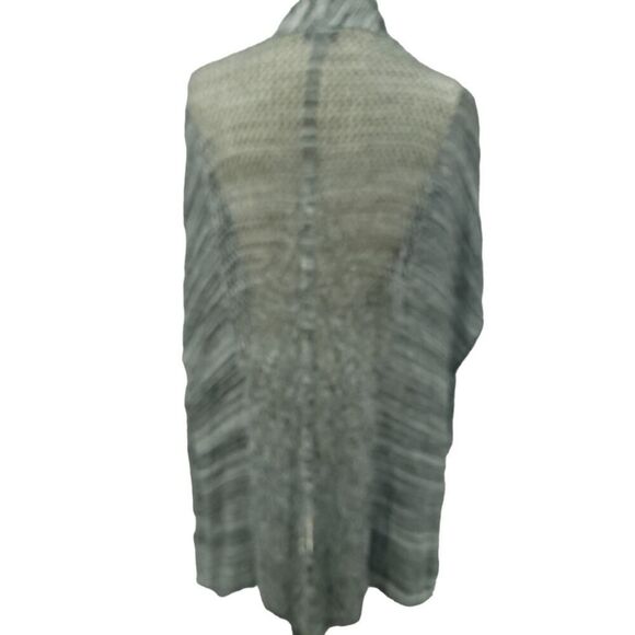 Torrid 2X Black White Sleeveless Knit Cardigan - Picture 10 of 10